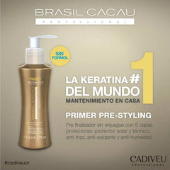 Máscara Y Primer Brasil Cacau Reparación, Protección Térmica