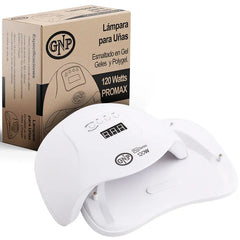 Lámpara De Uñas Gnp 120w Profesional | Uv/led, Curado Rápido, Display Digital, 4 Tiempos, Sensor Automático, Ideal Manicuría Y Gel Blanco