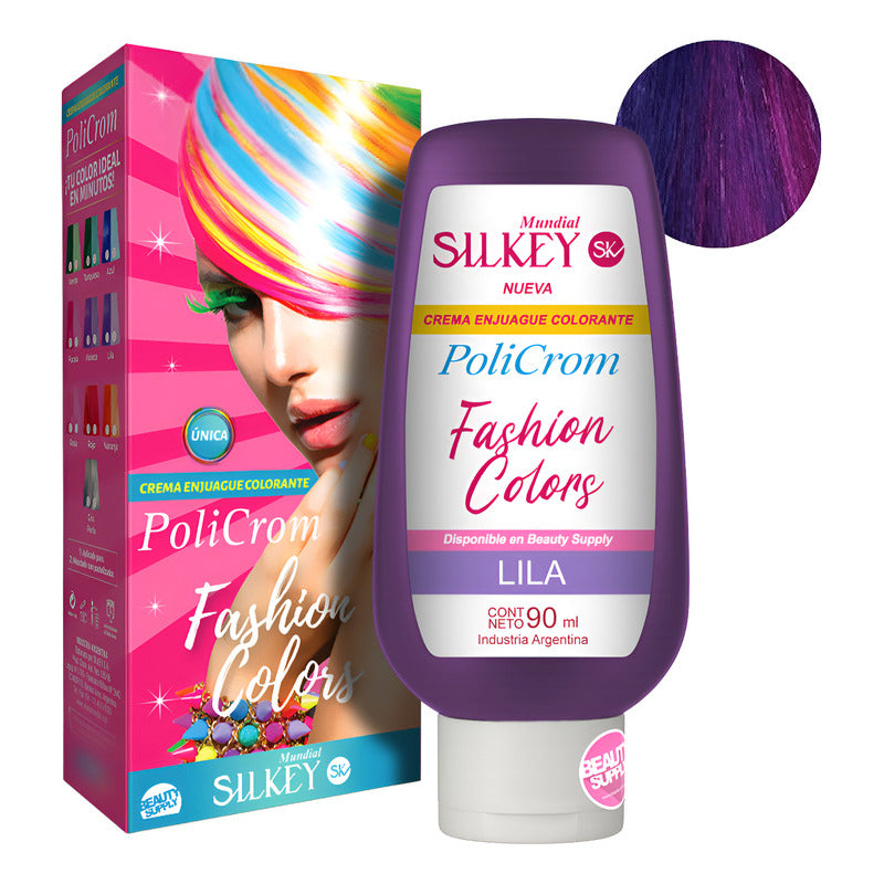 Tinta Silkey Fashion Colors. Colores Intensos Y Duraderos Lila