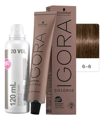 Kit Tinta Igora Color10 Schwarzkopf Con Oxidante, 10 Minutos