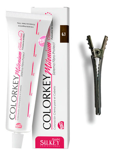 Tinta Silkey Colorkey Milenium 120g + Clip Pinza Plástica