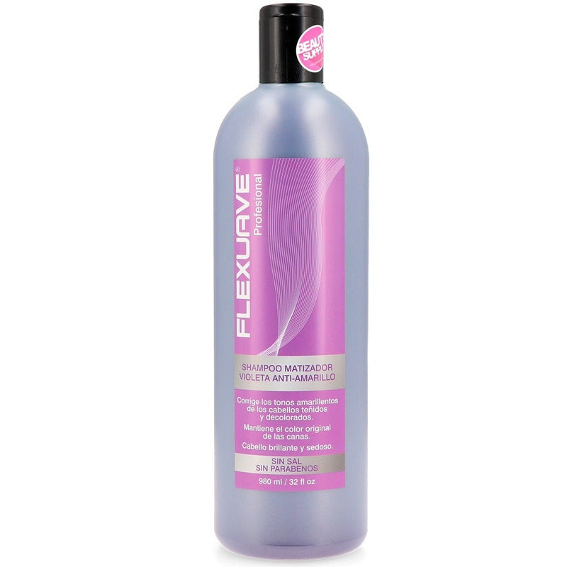 Shampoo Matizador Flexuave 1lt. Violeta Anti-amarillo