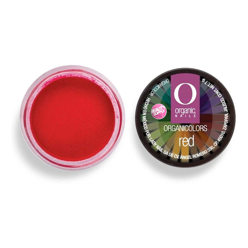 Polvo Acrílico Organicolor De Organic Nails Red