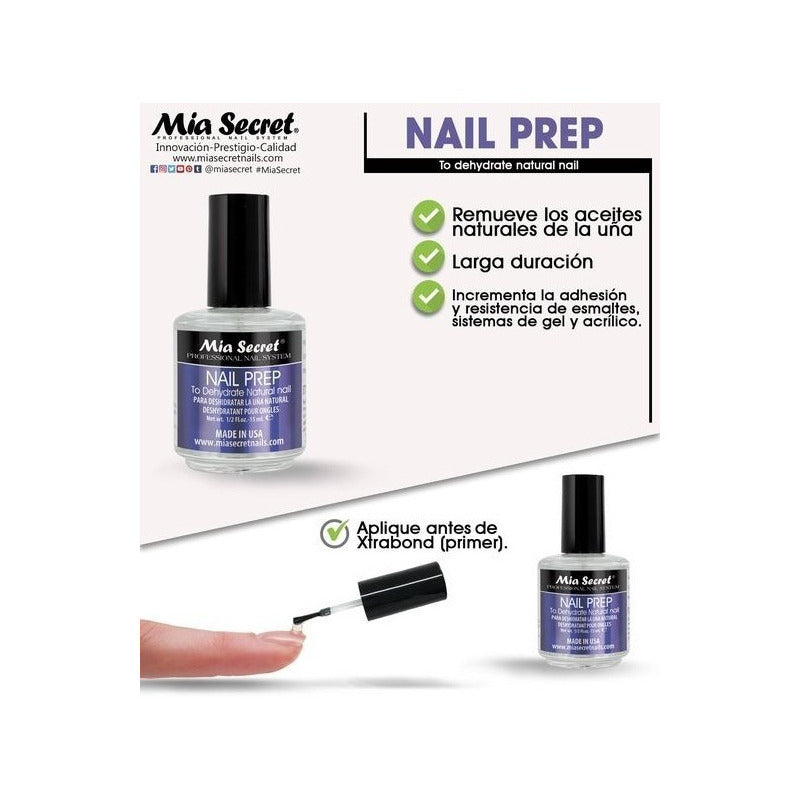 Mia Secret Deshidratador Nail Prep 15ml. Nice