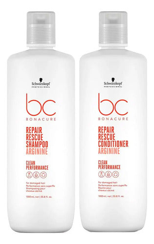 Kit De Shampoo Y Acondicionador Schwarzkopf Repair Rescue