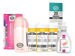 X3 Cera Depilatoria Gnp, Calentador De Cera, Bandas Y Aceite