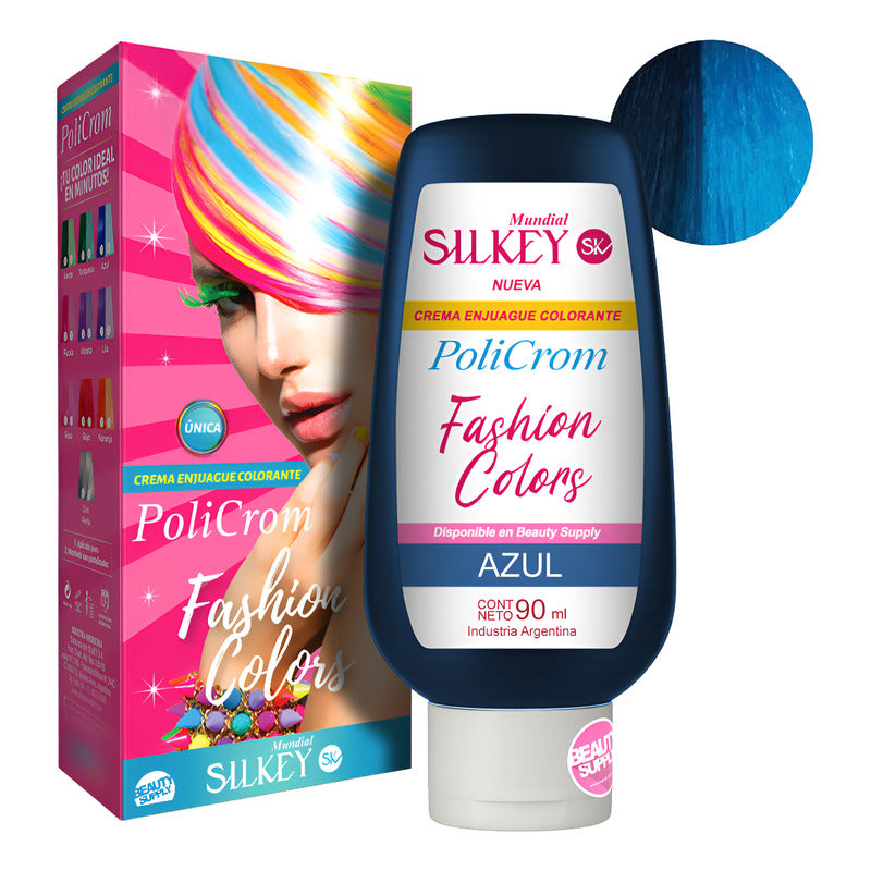 Tinta Silkey Fashion Colors. Colores Intensos Y Duraderos Azul