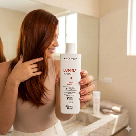 Shampoo Tec Italy Lumina Forza 300ml Copper