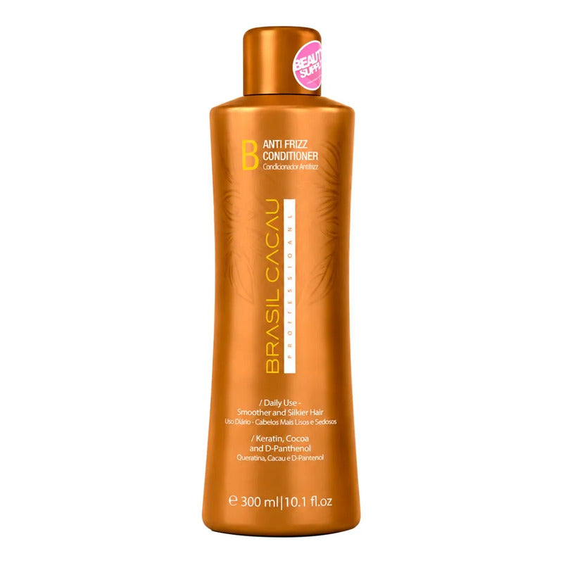 Acondicionador Anti Frizz Brasil Cacau 300ml Hidratación