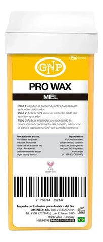 Cera Depilatoria Miel Gnp X24 Cartuchos Roll On Pro