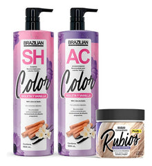 Shampoo Y Acondicionador Brazilian Teñidos + Concentrado
