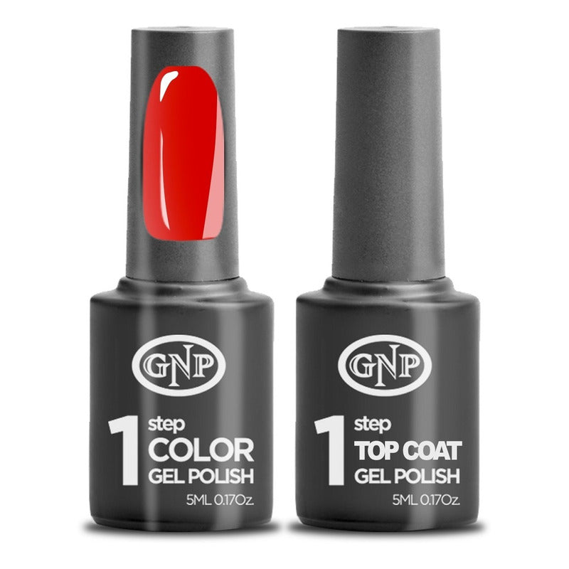 Kit De Esmalte Semipermanente De 1 Paso Gnp Color + Top Coat