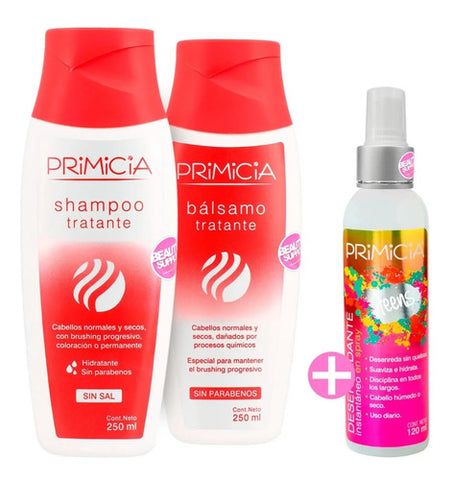 Pack Shampoo Y Acondicionador Tratante Primicia, Sin Sal