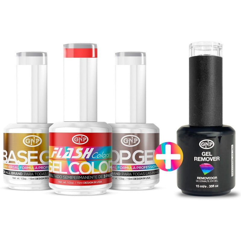 Kit Esmaltes Semipermanentes Gnp 15ml 21 Free + Removedor