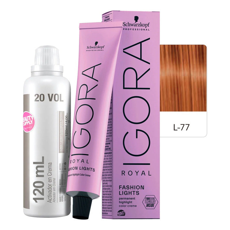 Kit Tinta Igora Fashion Lights Schwarzkopf Con Oxidante