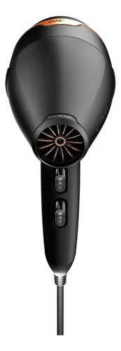 Secador De Pelo Profesional Gama Bravo 90x 2400w Motor X8 Negro