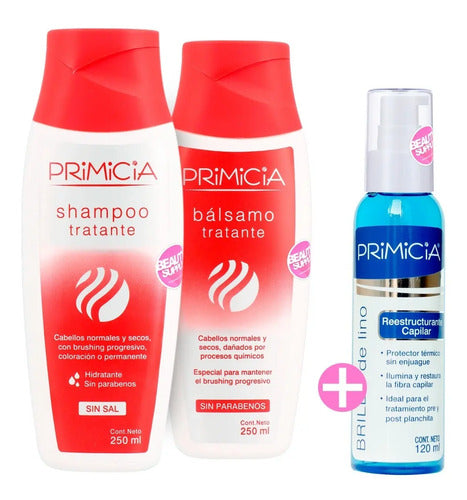 Combo Shampoo Y Acondicionador Tratante Primicia, Sin Sal