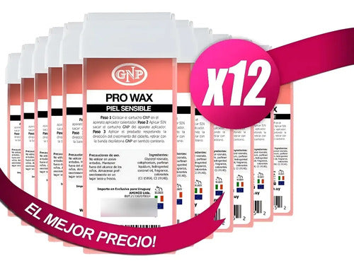 Cera Depilatoria Rosa Piel Sensible Gnp Depiladora X12 Nice