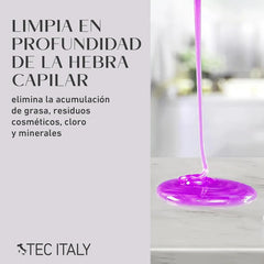 Shampoo Tec Italy Profondo 1l Limpieza Profunda Profesional