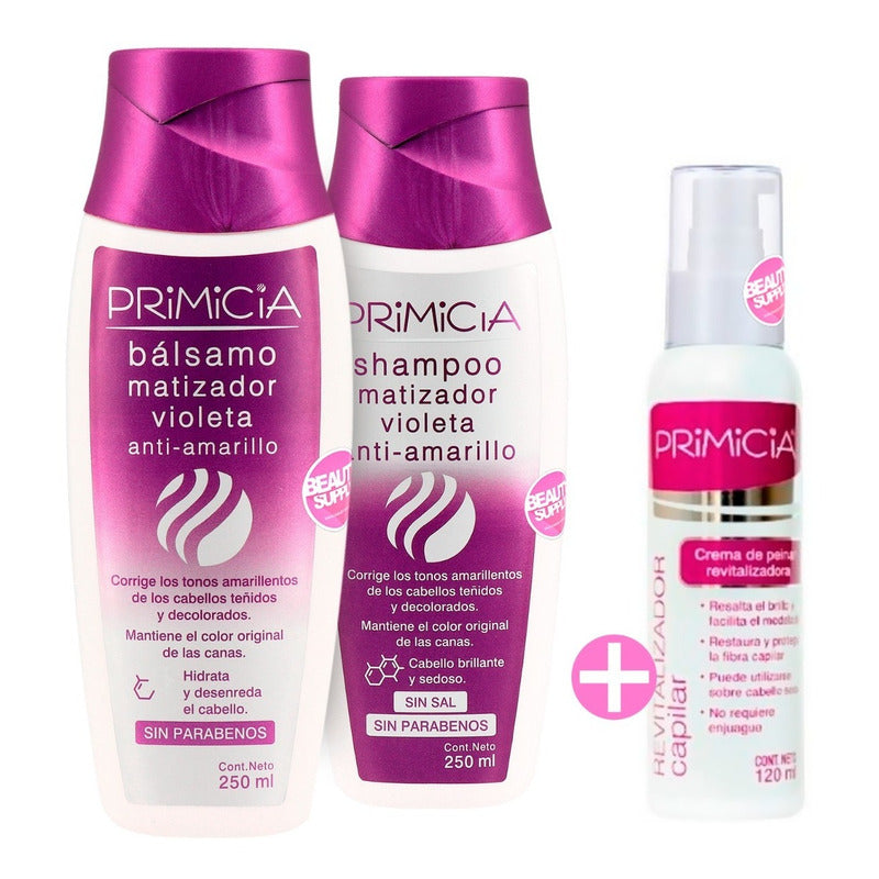 Pack Shampoo Y Acondicionador Matizador Violeta Primicia