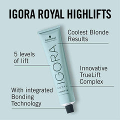 Tinta Igora Royal Highlifts Schwarzkopf 12-19 12.19 Super Aclarante Ceniza Violeta