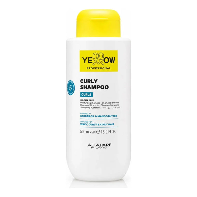Shampoo Yellow Alfaparf Curl 500ml Rulos + Hidratacion