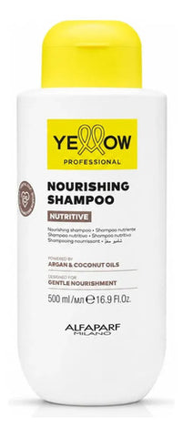 Shampoo Nutritivo Yellow Alfaparf Nutrive 500ml Para Cabello Reseco Con Vitalidad