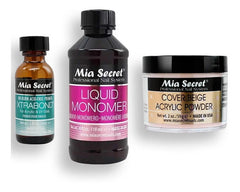 Mia Secret Liquido 118ml, Cover Uñas 59gr, Primer 30ml. Nice