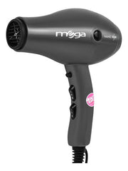 Secador Pelo Profesional Mega Nano Ion 2000w Nuevo Modelo Gris Oscuro