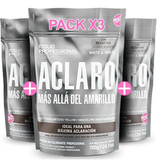 X3 Polvo Decolorante Issue Professional White & White 700gr. 1 Negro