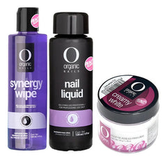 Kit Para Uñas Acrilicas Organic Nails, Con Limpiador Synergy