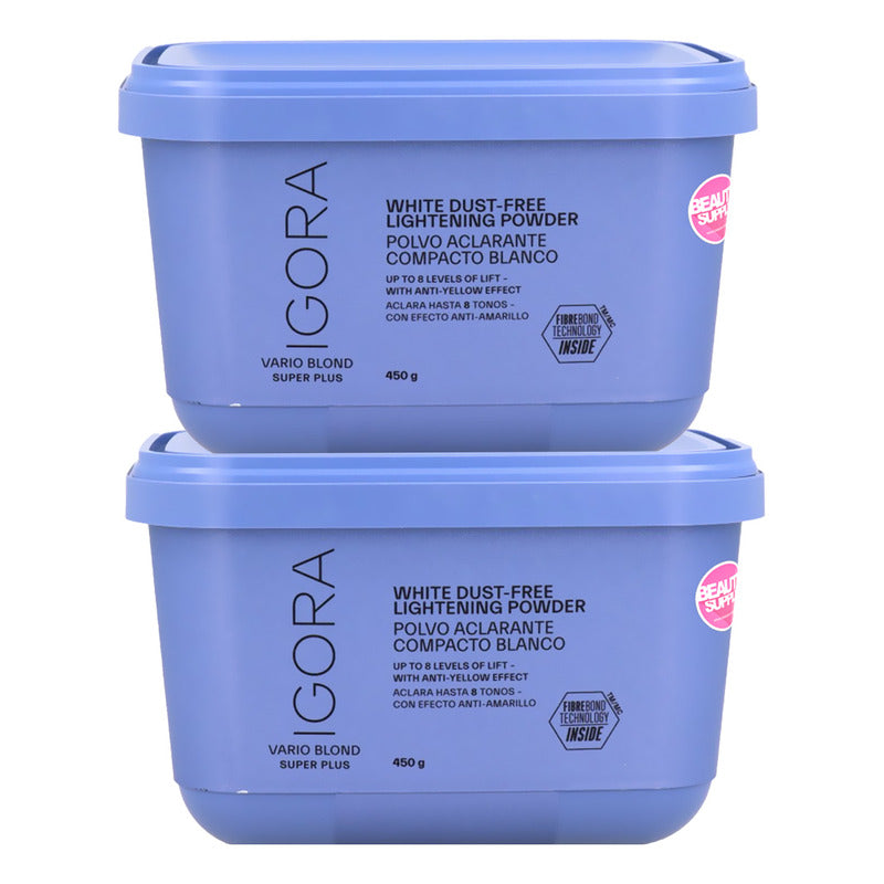 X2 Polvo Decolorante Schwarzkopf Igora Vario Blond 450g Sin Tono