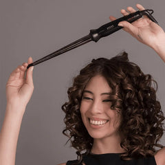 Buclera Cónica Gama Salon Curl Rizos Definidos Y Duraderos Negro