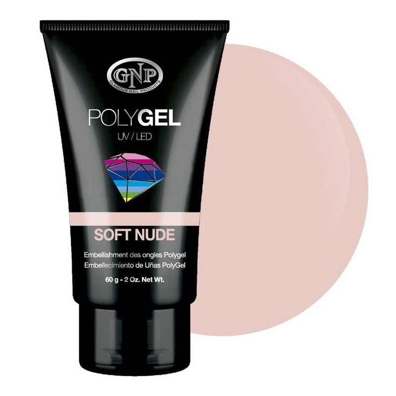 Pomo De Polygel Gnp 60gr Soft Nude (no Acrilicas Y Gel) Nice