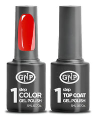 Kit De Esmalte Semipermanente De 1 Paso Gnp Color + Top Coat