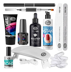 Kit Uñas En Polygel Gnp De 10 Piezas Con Lampara