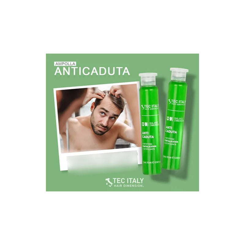 Ampollas Tec Italy Anti-caída X12 Fortalecimiento