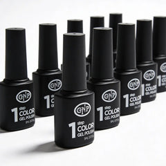 X10 Esmaltes Semipermanentes Gnp 1 Solo Paso. No Lleva Base. Kit X10 Esmaltes A Eleccion