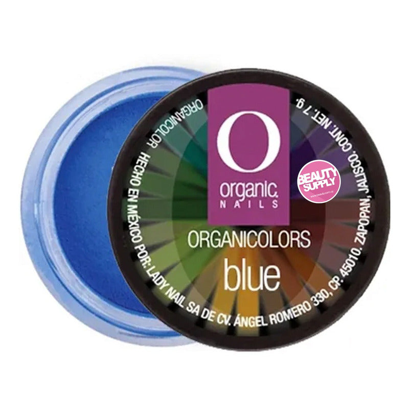 Polvo Acrílico Organicolor De Organic Nails Blue