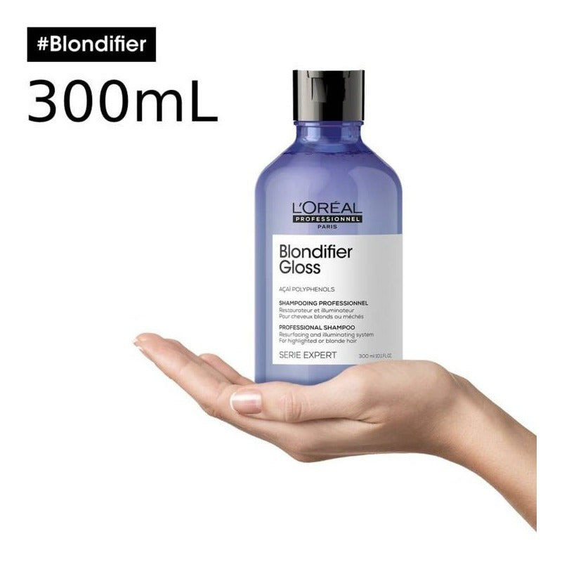 Pack De Shampoo Loreal Y Acondicionador Blondifier De Rubios