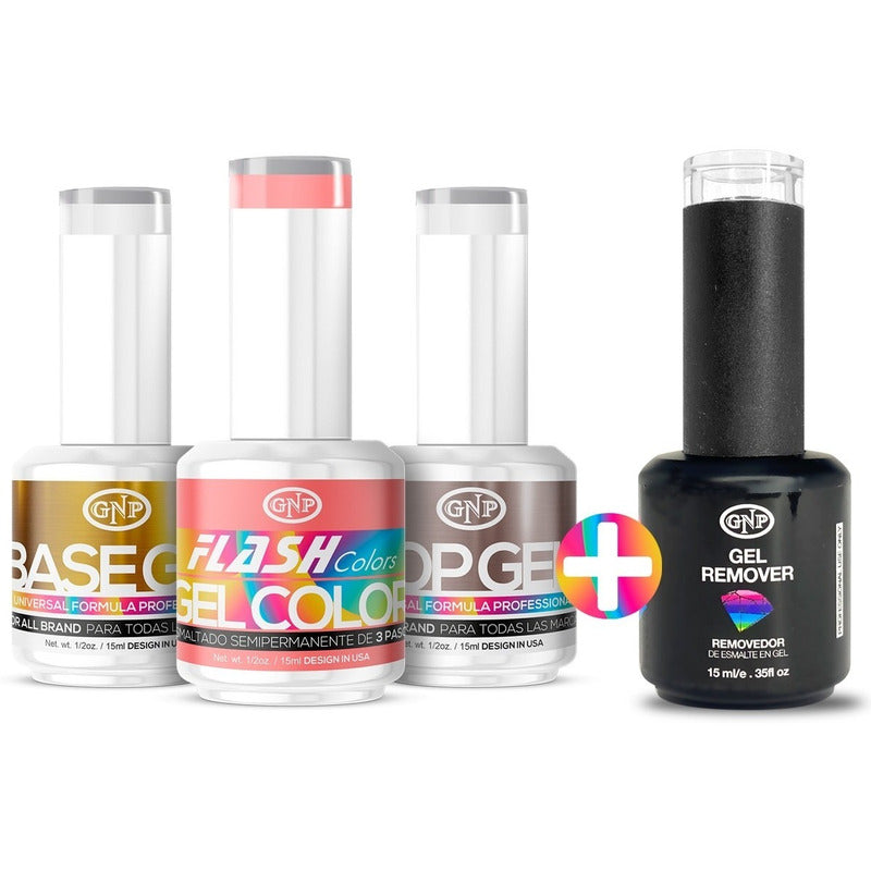 Kit Esmaltes Semipermanentes Gnp 15ml 21 Free + Removedor