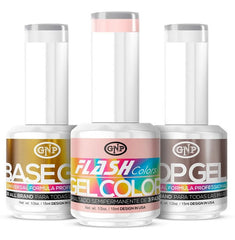 Kit Esmaltes Semipermanentes Gnp 15ml 21 Free + Base Y Top