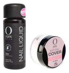 Kit Organic Nails Con Polvo Cover 14gr Y Monomero 30ml