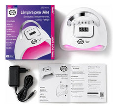 Lámpara Uv Para Uñas Gnp 280w Digital + Torno Gnp 25000 Rpm
