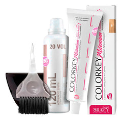 Tinta Silkey Colorkey 120g Con Oxidante, Pincel Y Bowls