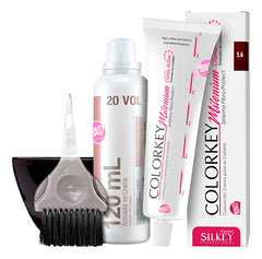 Tinta Silkey Colorkey 120g Con Oxidante, Pincel Y Bowls