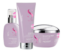 Kit Con Acondicionador Alfaparf Semi Di Lino Smooth Rebel