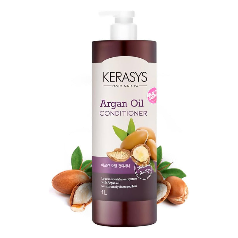 Acondicionador Kerasys Aceite De Argan 1lt, Ideal Dañados