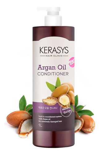 Acondicionador Kerasys Aceite De Argan 1lt, Ideal Dañados