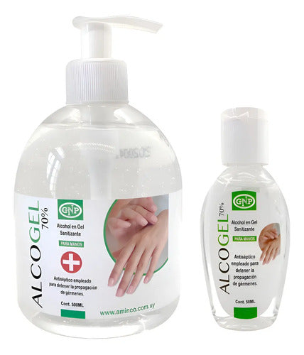 Alcohol En Gel Gnp 500ml + 50ml Alcohol
